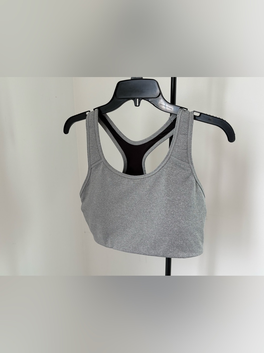 Avia Silver Gray Racerback Sports Bra